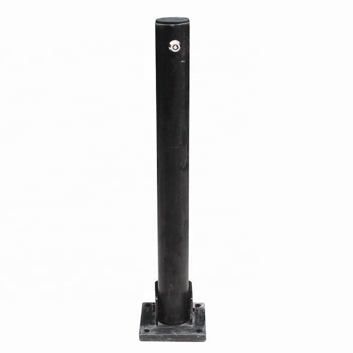 E Coating Metal Outdoor Bollard , Foldable Collapsible Parking Bollard