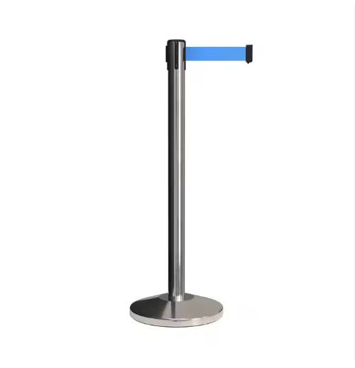 Crowd Control Barrier Posts With Retractable Belt , Event Queue Column Stand